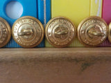 Button NYNH&H New York New Haven & Hartford Lot of 6 gold in color buttons Lot 3