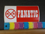 Railroad Bumper Sticker Railroad Fanatic 7x4