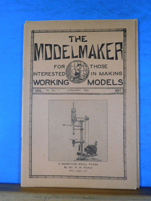 Modelmaker Magazine 1932 January signal system SP Mountain type loco