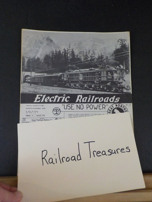 Electric Railroads #13 and #15  Complete? Great Northern Fairmont Park