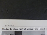 White Tops Circus Magazine 1950 March April Hubert Castle Tent