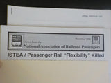 National Railroad Passenger Agreement Lot Southern Pacific & ATSF    Amtrak Exec