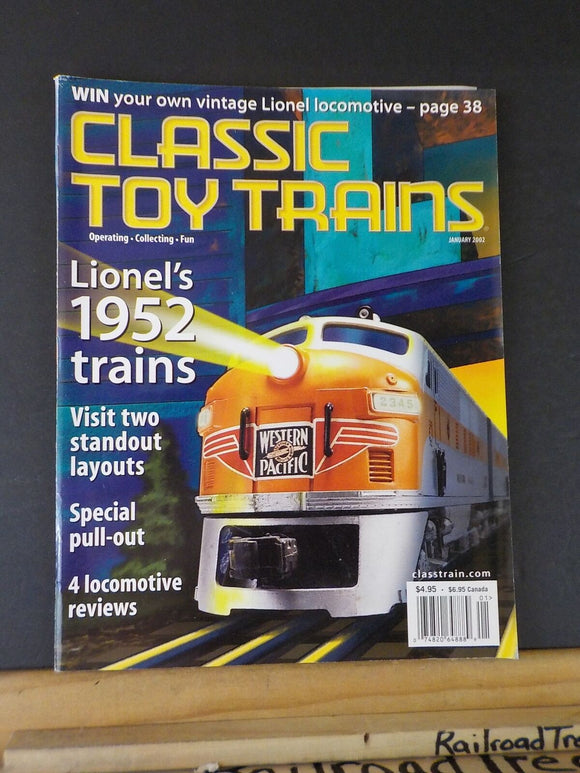 Classic Toy Trains 2002 Jan Lionel 1952 trains Improve GG1 Layouts