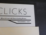 Wheel Clicks 1991 November Pacific Railroad Society Rail Transit Tempo