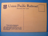 Postcard City of Los Angeles Union Pacific Streamliner Vintage Pictorial Post Ca