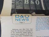 Chessie News Employee Magazine Newspaper B&O News Vol 1 #7, 11 Lot of 2 DAMAGED