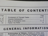 Burlington Public Timetable 1966 May-October Burlington Route