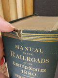 Poor's Manual of Railroads 1880   History rolling stock more