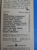 Trains Magazine 1971 April One reason to go to Canada Ocean to ocean behind stea