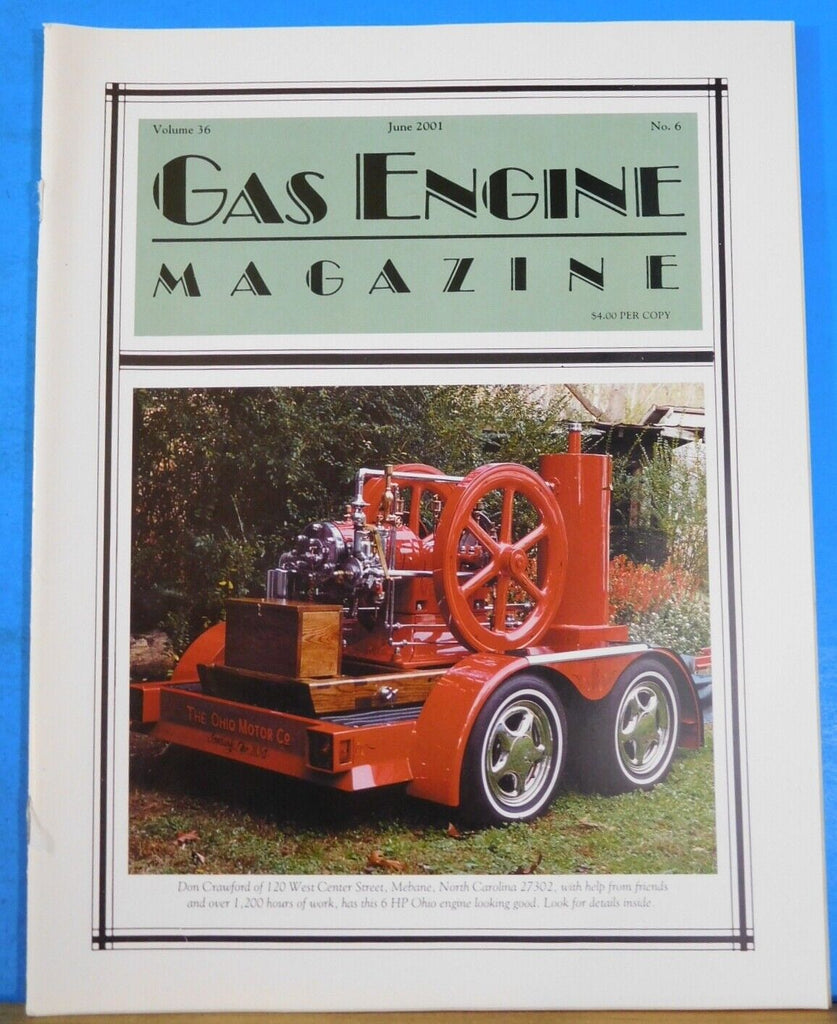 Gas Engine Magazine 2001 June Stationary Engine List Sta-Rite VBS Engi ...