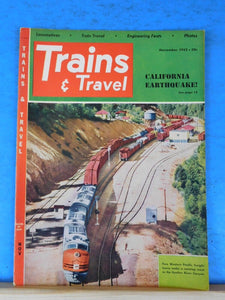 Trains Magazine 1952 November California Earthquake Trains & Travel Moroccan RR