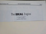 Gas Engine Magazine 1974 September October Stirling Hot Air Engine
