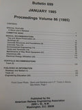 American Railway Engineering Association Bulletin 699 January 1685 Vol 86