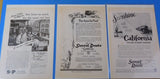 Ads Southern Pacific Railroad Lot #1 Advertisements from various magazines (10)