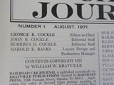 Railroad Car Journal #1 1971 August Box Cars 3 hole punched