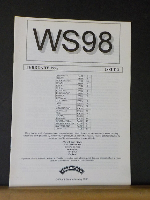 World Steam 1998 February  Issue #2 WS98