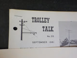 Trolley Talk #35 1961 September Back to barns. Popular PE Interurban Era. Team