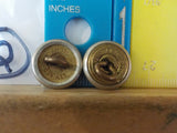 Button Canadian Paific Scully Lot of 2 small Silver in color small