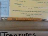 Chessie System Railroads Items lot 5 Patch Menu Coloring book Notepad