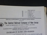 Central Railroad Company Of New Jersey Lot  Locomotive Inspection Frt Tariff