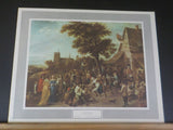 Renaissance Lithographic Print David Teniers II Fiesta De Lugarenos