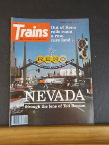 Trains Magazine 1978 January Nevada through the lens of Ted Benson