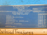 Delaware & Hudson Railroad Co Locomotive classification diagrams D&H  Approx 42