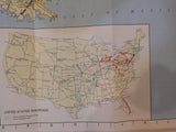 Map Norfolk Southern System Map and Connections 1995 manually updated