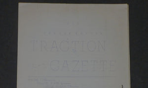 Traction Gazette Volume 5 #3/4 October 1958 4 pages Mimeographed