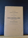 Chicago Burlington & Quincy Railroad Company Annual Report 1923 Fold out map Dam