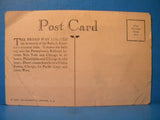 Postcard Broadway Limited Pennsylvania Railroad Speed and Security 1926 PRR