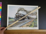 Print Steaming Through Alabama L&N Locomotive #268 Ron Flanary