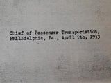 Consists of New York-Philadelphia-Washington Trains Reprint of 1953 document