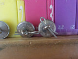 Button w Wabash Lot of 5 Cheshire Button Silver in color small