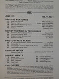 Railroad Model Craftsman Magazine 1972 June RMC INDEX Concrete bumping post Pass