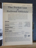 Pocket List of Railroad Officials #367 1986 3rd Quarter