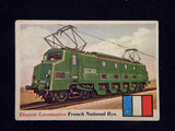 TCG Trading Card 7 Electric Locomotive French National Railways Railroad Train