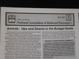 News from the National Association of Railroad Passengers 1995 COMPLETE YEAR Lot