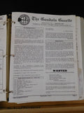 Gondola Gazette 1993- 1997  Lot of 49 issues Binder