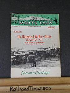 White Tops Circus Magazine 1968 November December Hagenbeck-Wallace Circus seaso