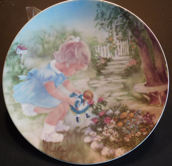 Plate Seems Like Yesterday Series Stop and Smell the Roses by Rusty Money f0238
