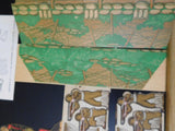 Army Trench Complete with Six Soldiers Built-Rite Toys (8 soldiers) 1940s?