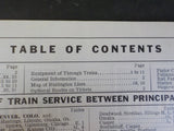 Burlington Route System Public Timetable 1955 May-September