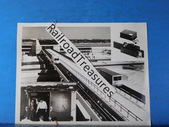 Photo Monorail Car Tampa FL Airport Terminal   8x10.5  B&W