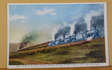 Postcard D&RG Train crossing Soldier Summit Card # 4394 90 miles East of Salt La