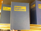 Model Railroader Magazine Binders 5 approx 5 inch binders with rods Blue USED