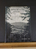 Norfolk and Western Magazine 1940 September N&W Employee    DAMAGED