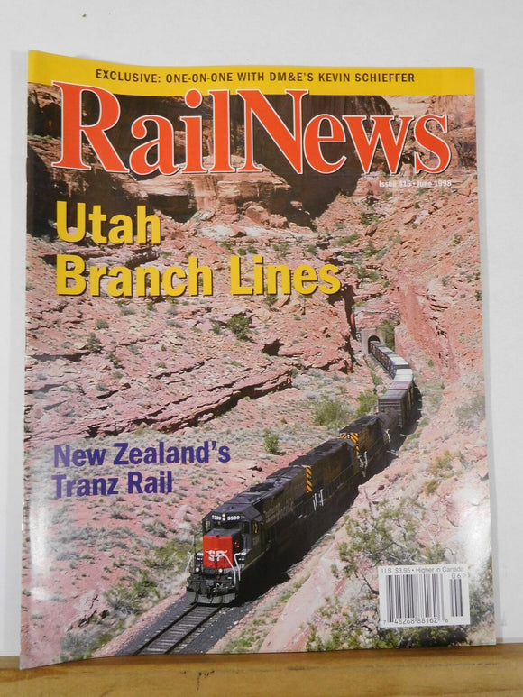 RailNews #415 1998 June Utah Branch Lines New Zealand Tranz Rail