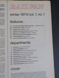 Railfan Magazine 1974 Winter vol.1 #1 Kimball OH Master Car re-builders C&G
