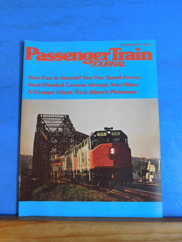 Passenger Train Journal 1979 Nov How fast is Amtrak?